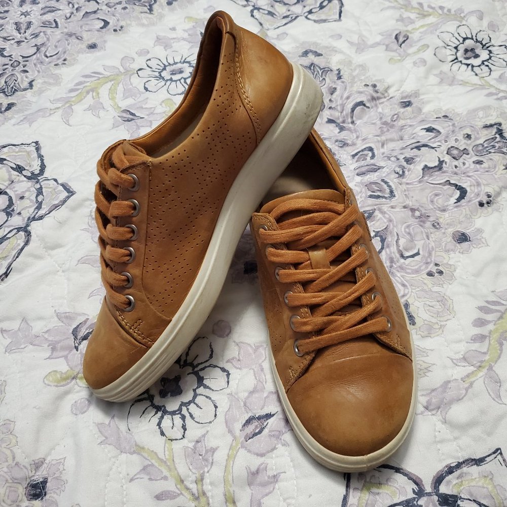 Ecco leather casual sneakers women size 5/36 EU